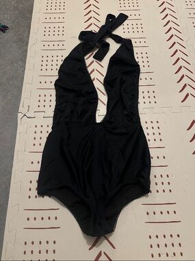 Mandalynn Black Halter Swimsuit Top